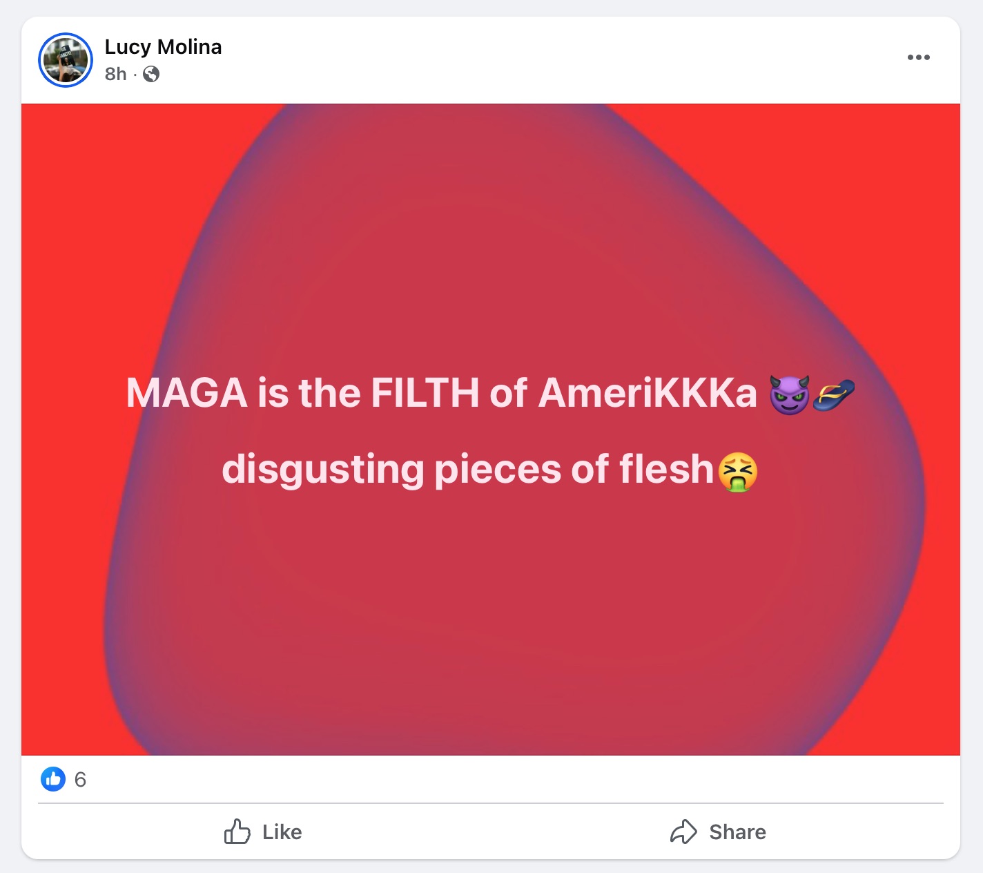 Lucy says MAGA is filth of AmeriKKKa